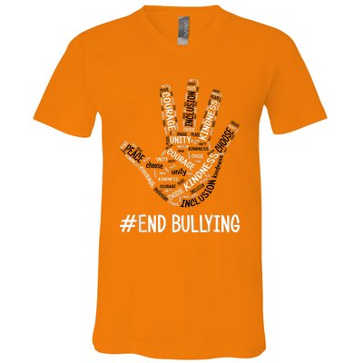 Unity Day Orange 2022 Anti Bullying Love Sign Language V-Neck T-Shirt