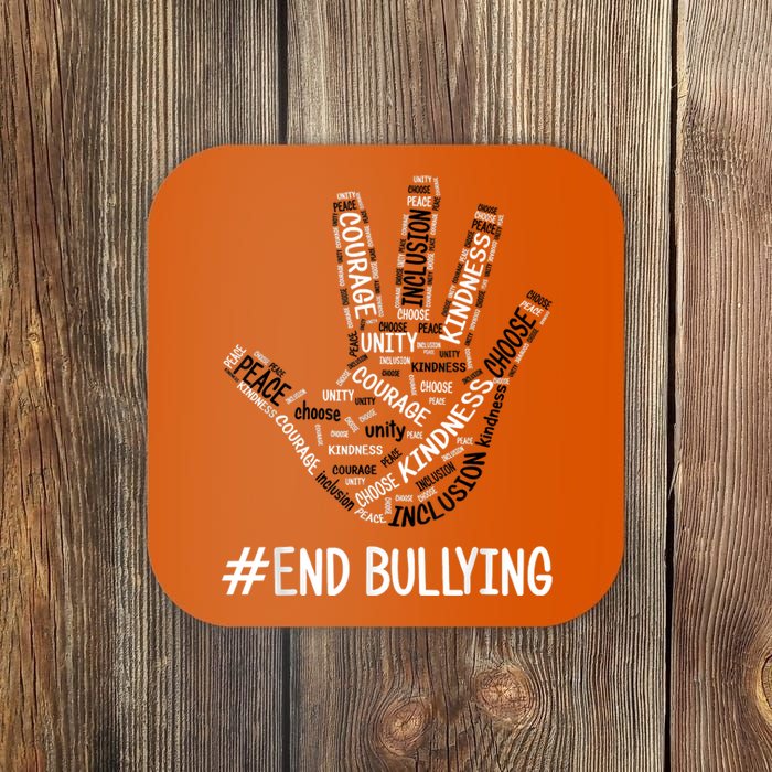 Unity Day Orange 2022 Anti Bullying Love Sign Language Coaster