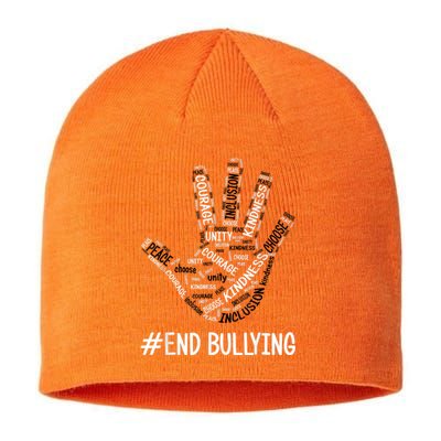 Unity Day Orange 2022 Anti Bullying Love Sign Language Sustainable Beanie