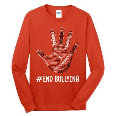 Unity Day Orange 2022 Anti Bullying Love Sign Language Tall Long Sleeve T-Shirt