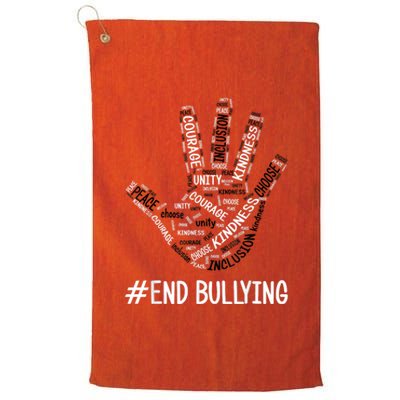 Unity Day Orange 2022 Anti Bullying Love Sign Language Platinum Collection Golf Towel