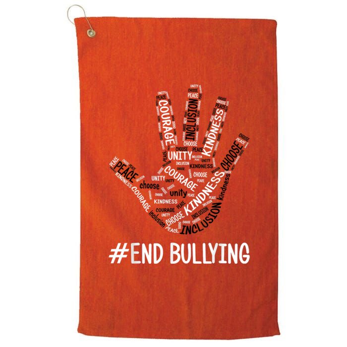 Unity Day Orange 2022 Anti Bullying Love Sign Language Platinum Collection Golf Towel