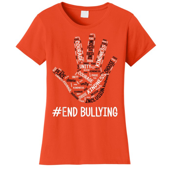 Unity Day Orange 2022 Anti Bullying Love Sign Language Women's T-Shirt