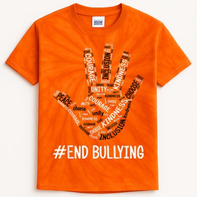 Unity Day Orange 2022 Anti Bullying Love Sign Language Kids Tie-Dye T-Shirt