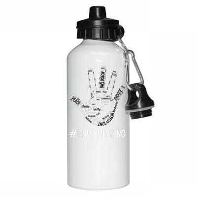 Unity Day Orange 2022 Anti Bullying Love Sign Language Aluminum Water Bottle