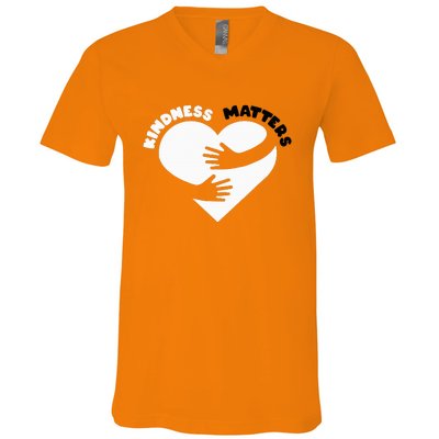 Unity Day Orange Anti Bullying Kindness Matters V-Neck T-Shirt