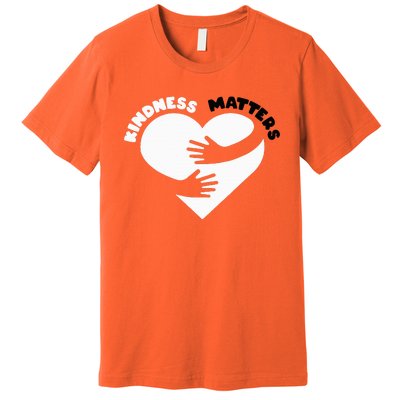 Unity Day Orange Anti Bullying Kindness Matters Premium T-Shirt