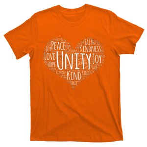 UNITY DAY Orange Heart Anti Bullying Kindness Teacher T-Shirt