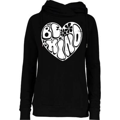 Unity Day Orange Heart Be Kind Anti Bullying Womens Funnel Neck Pullover Hood