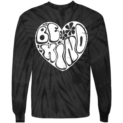 Unity Day Orange Heart Be Kind Anti Bullying Tie-Dye Long Sleeve Shirt