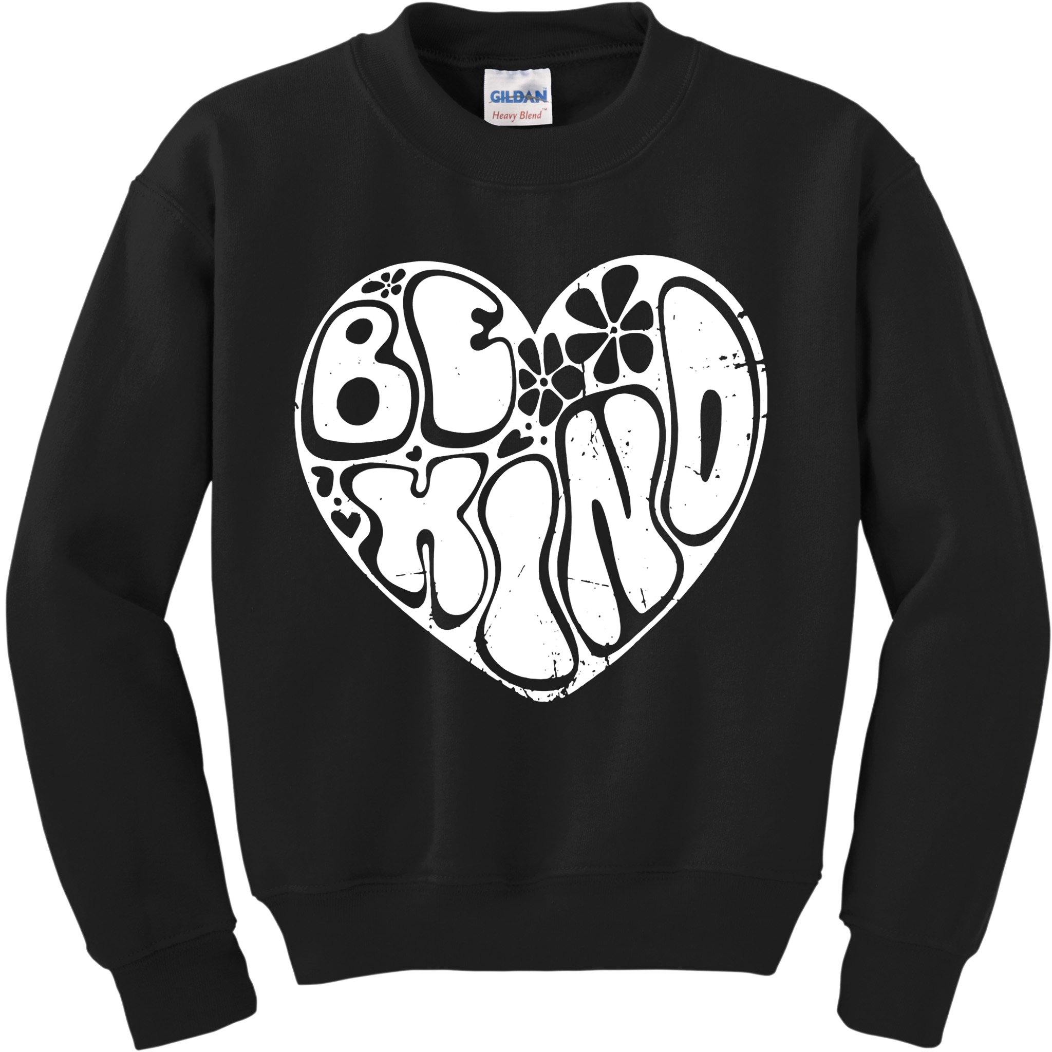 Unity Day Orange Heart Be Kind Anti Bullying Kids Sweatshirt