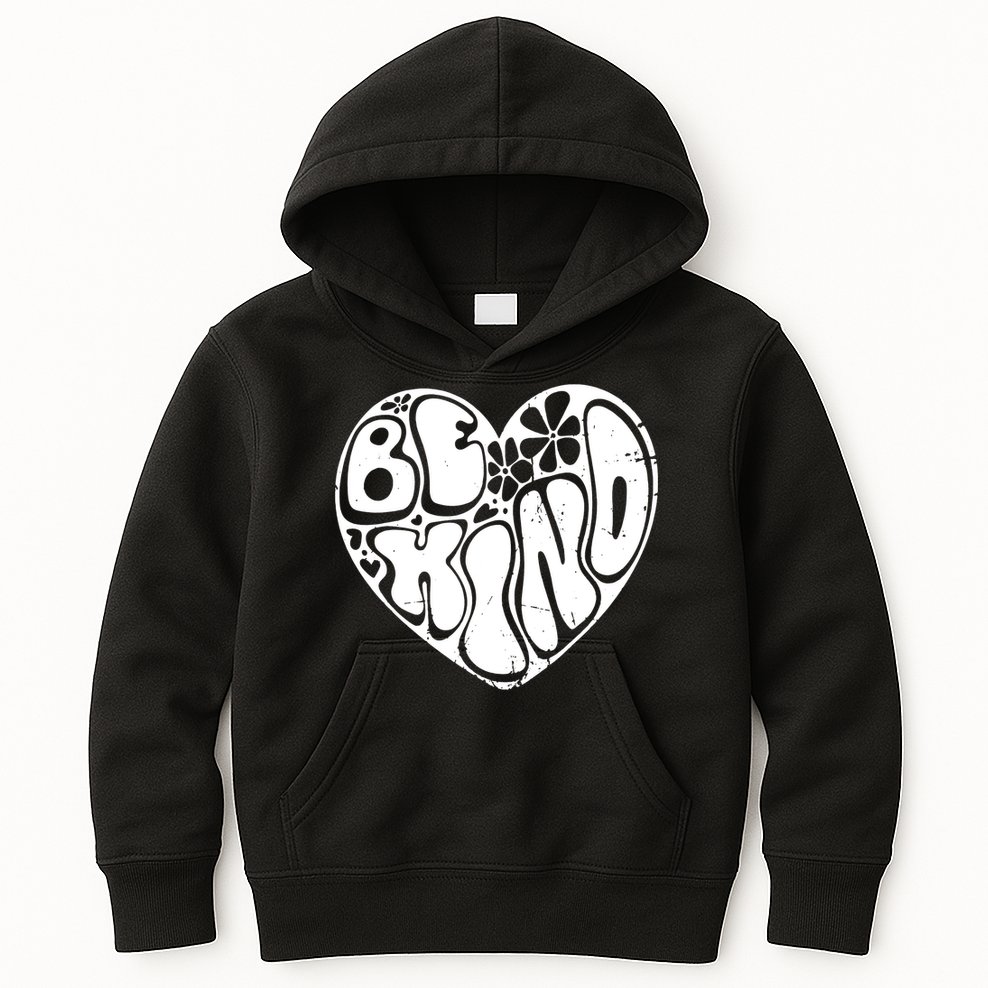 Unity Day Orange Heart Be Kind Anti Bullying Kids Hoodie