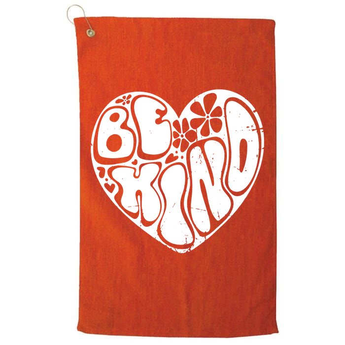 Unity Day Orange Heart Be Kind Anti Bullying Golf Towel