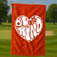 Unity Day Orange Heart Be Kind Anti Bullying Golf Towel