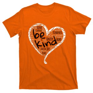 Unity Day Orange Shirt Heart Be Kind Anti Bullying Gift T-Shirt