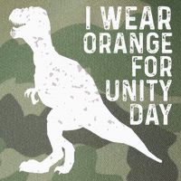 Unity Day Orange Unity Day Dinosaur Legacy Tie Dye Trucker Hat