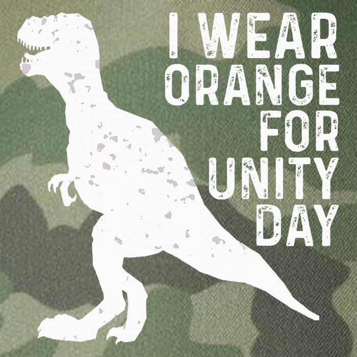 Unity Day Orange Unity Day Dinosaur Legacy Tie Dye Trucker Hat