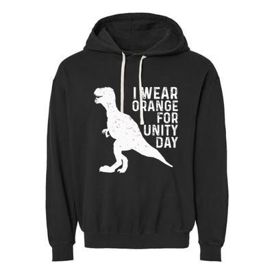Unity Day Orange Unity Day Dinosaur Garment-Dyed Fleece Hoodie