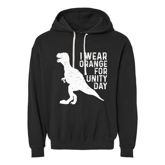 Unity Day Orange Unity Day Dinosaur Garment-Dyed Fleece Hoodie
