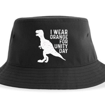 Unity Day Orange Unity Day Dinosaur Sustainable Bucket Hat