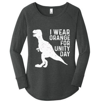 Unity Day Orange Unity Day Dinosaur Women's Perfect Tri Tunic Long Sleeve Shirt