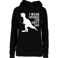 Unity Day Orange Unity Day Dinosaur Womens Funnel Neck Pullover Hood