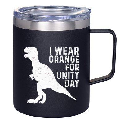 Unity Day Orange Unity Day Dinosaur 12oz Stainless Steel Coffee Mug