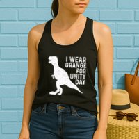 Unity Day Orange Unity Day Dinosaur Womens Tank Top