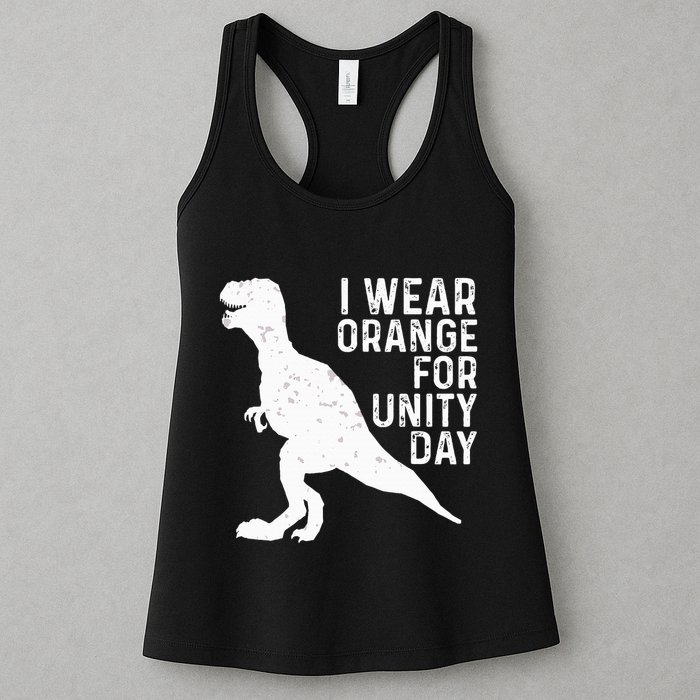 Unity Day Orange Unity Day Dinosaur Womens Tank Top