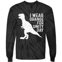 Unity Day Orange Unity Day Dinosaur Tie-Dye Long Sleeve Shirt