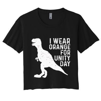 Unity Day Orange Unity Day Dinosaur Crop Top