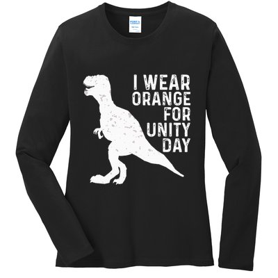 Unity Day Orange Unity Day Dinosaur Ladies Long Sleeve Shirt