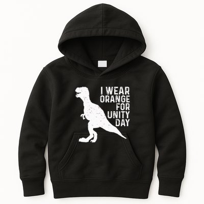 Unity Day Orange Unity Day Dinosaur Kids Hoodie