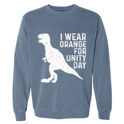 Unity Day Orange Unity Day Dinosaur Garment-Dyed Sweatshirt