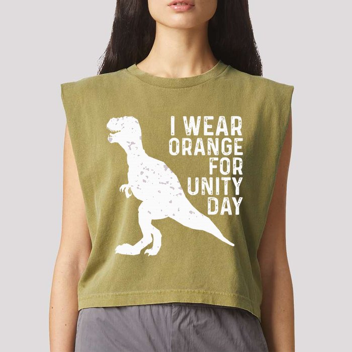 Unity Day Orange Unity Day Dinosaur Garment-Dyed Women's Muscle Tee