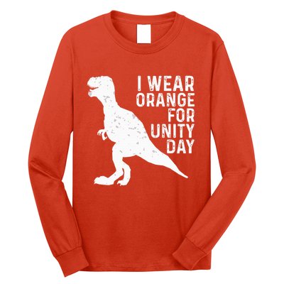 Unity Day Orange Unity Day Dinosaur Long Sleeve Shirt