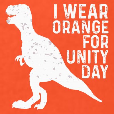 Unity Day Orange Unity Day Dinosaur T-Shirt