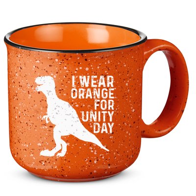 Unity Day Orange Unity Day Dinosaur 15oz Campfire Ceramic Mug