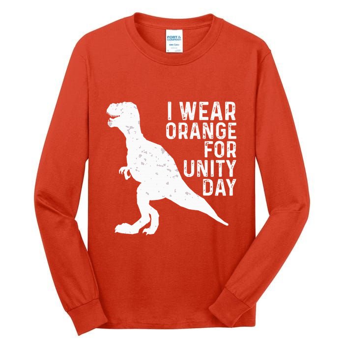 Unity Day Orange Unity Day Dinosaur Tall Long Sleeve T-Shirt