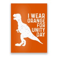 Unity Day Orange Unity Day Dinosaur Poster