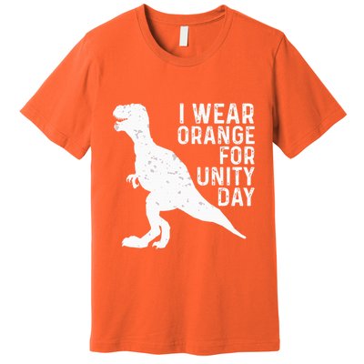 Unity Day Orange Unity Day Dinosaur Premium T-Shirt