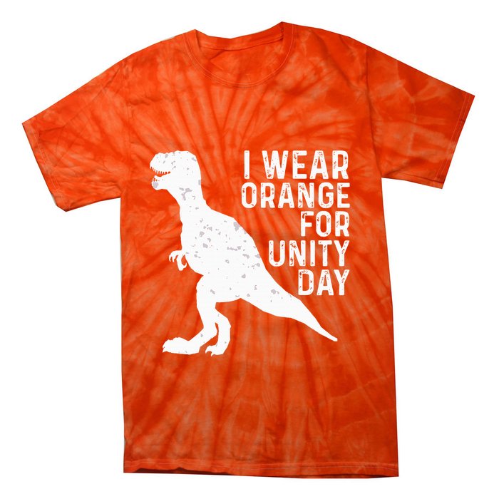 Unity Day Orange Unity Day Dinosaur Tie-Dye T-Shirt