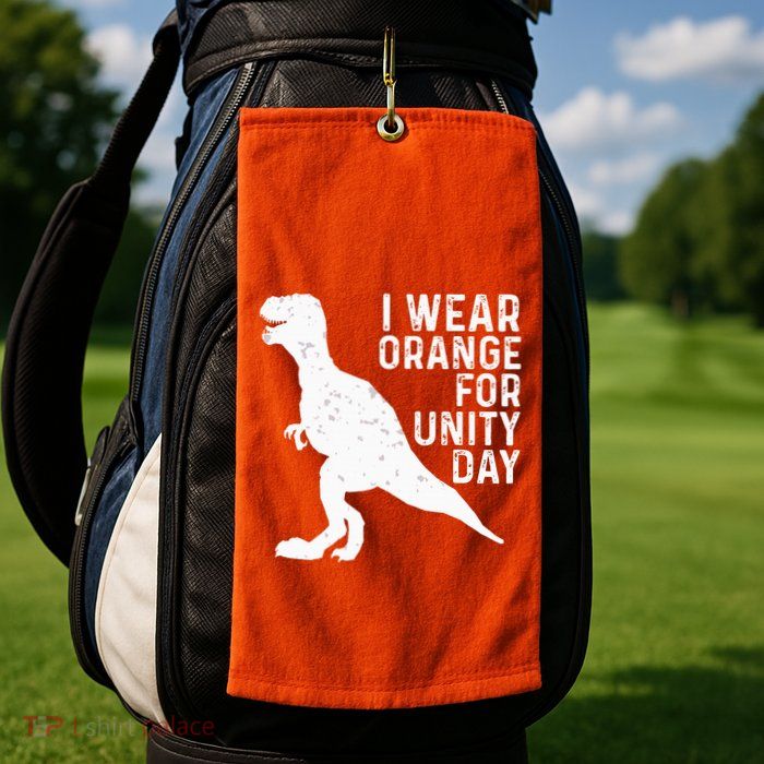 Unity Day Orange Unity Day Dinosaur Golf Towel