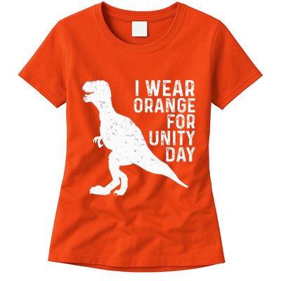 Unity Day Orange Unity Day Dinosaur Womens T-Shirt
