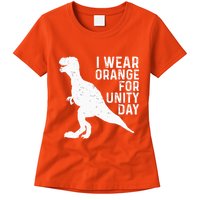 Unity Day Orange Unity Day Dinosaur Womens T-Shirt