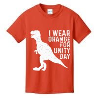 Unity Day Orange Unity Day Dinosaur Kids T-Shirt