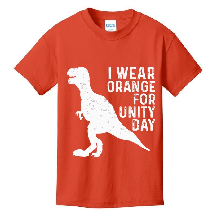 Unity Day Orange Unity Day Dinosaur Kids T-Shirt