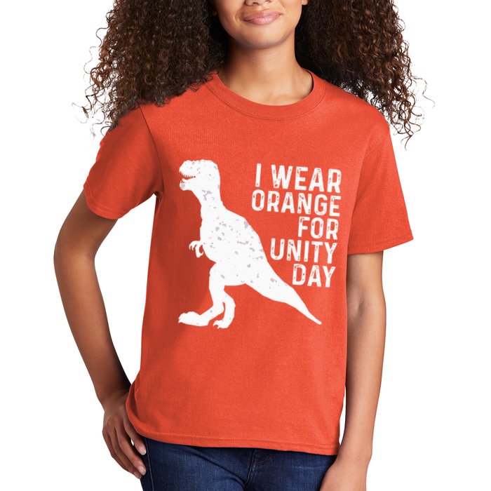 Unity Day Orange Unity Day Dinosaur Kids T-Shirt