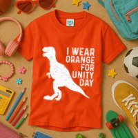 Unity Day Orange Unity Day Dinosaur Kids T-Shirt