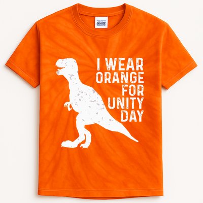 Unity Day Orange Unity Day Dinosaur Kids Tie-Dye T-Shirt